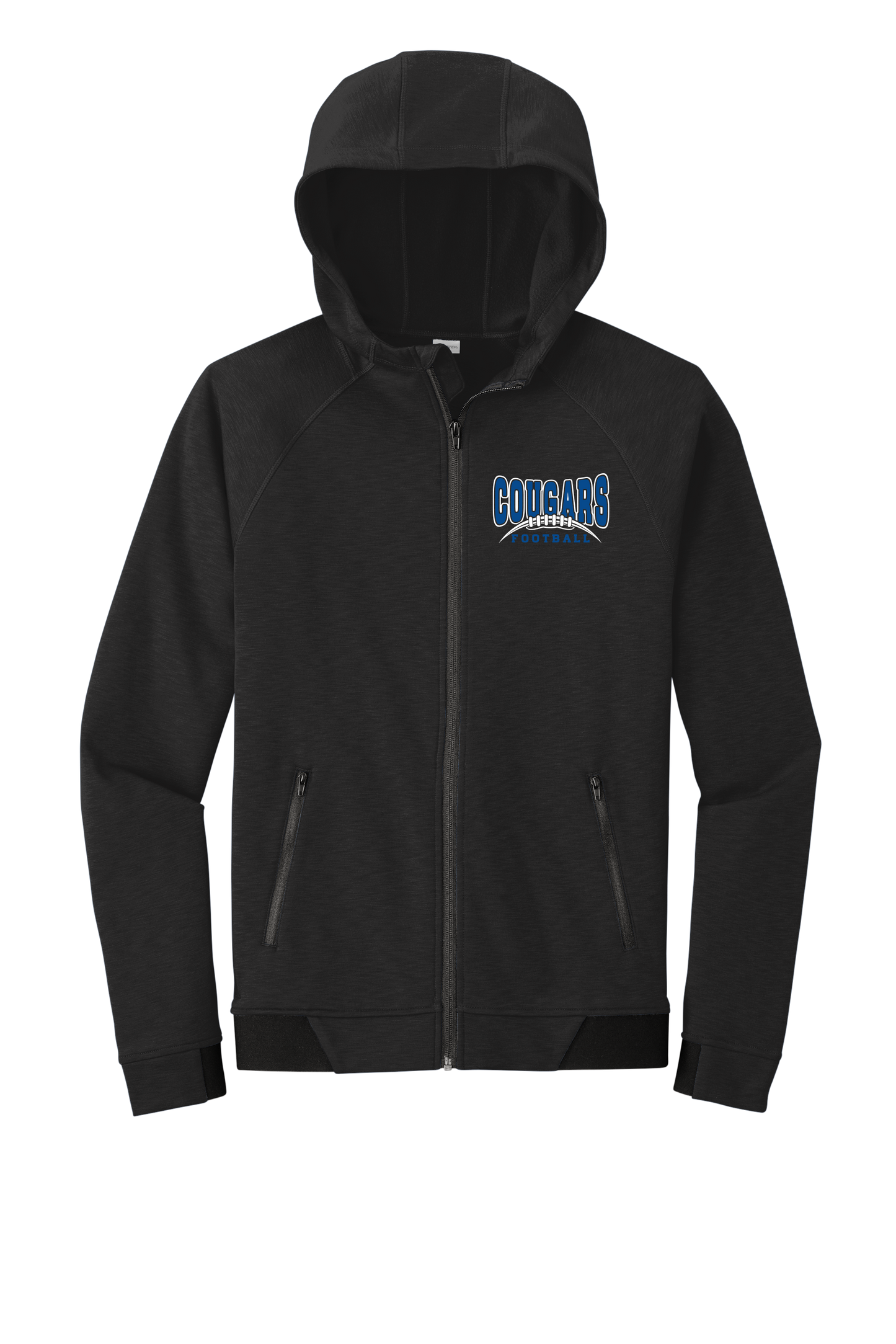 Warden Football Embroidered Full Zip Jacket