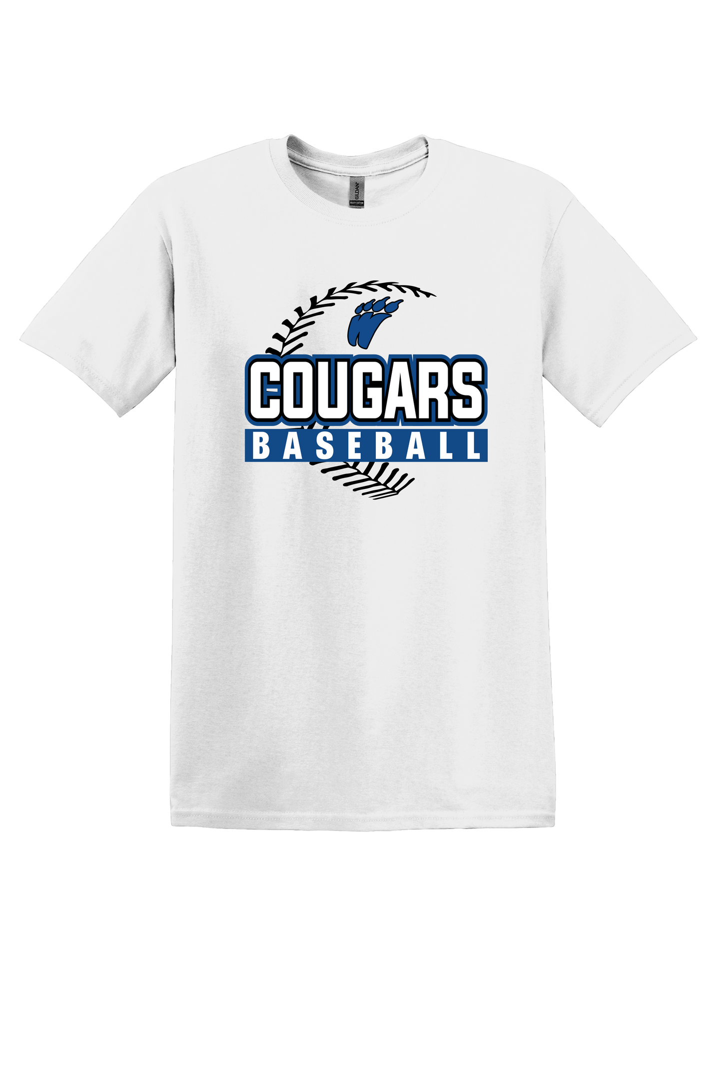 White Cougars Baseball T Shirt