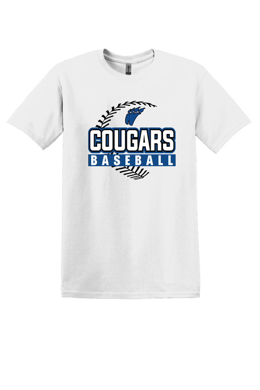 White Cougars Baseball T Shirt