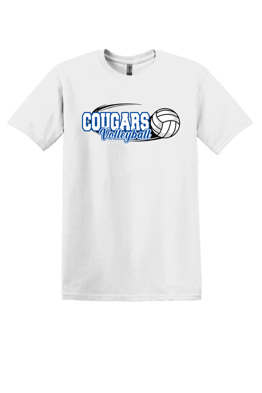 White Cougars Volleyball T-Shirt